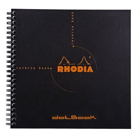 Cahier de notes Reverse Book Rhodia Noir