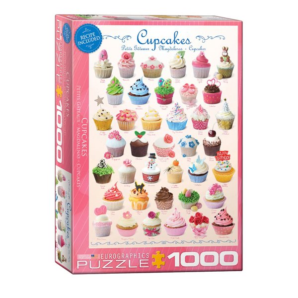 1000 Pieces – Cupcakes Jigsaw Puzzle