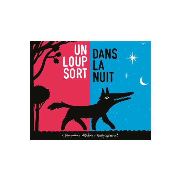 Un loup sort dans la nuit