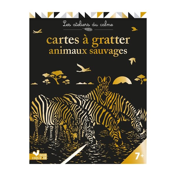 Cartes à gratter animaux sauvages