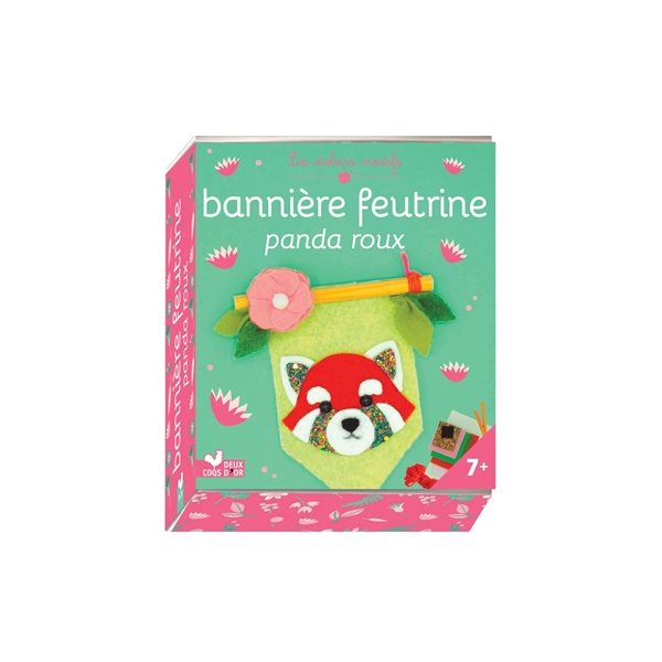 Bannière feutrine panda roux