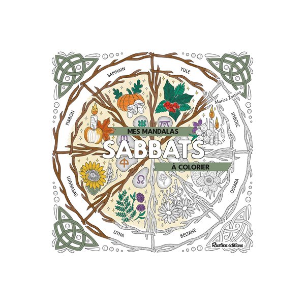 Mes mandalas sabbats à colorier