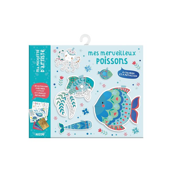 Mes merveilleux poissons : à colorier et à métalliser