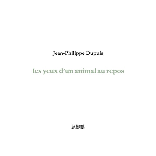 Les yeux d'un animal au repos