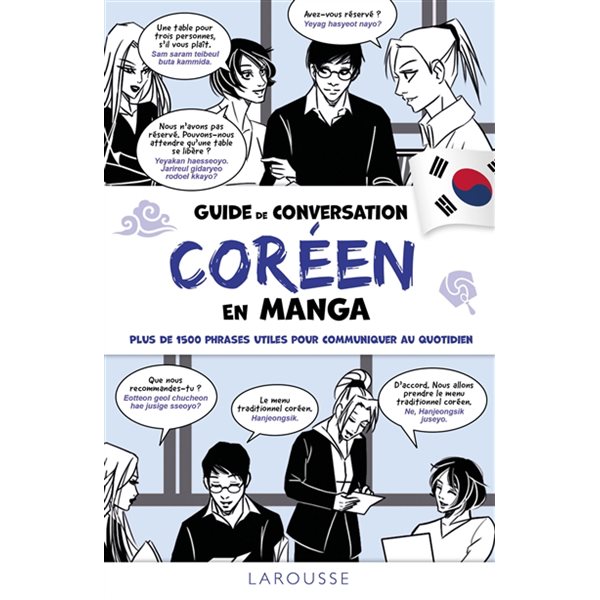 Guide de conversation coréen en manga : plus de 1.500 phrases utiles pour communiquer au quotidien