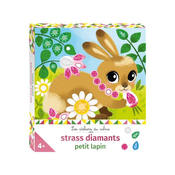 Strass diamants : petit lapin, Les ateliers du calme