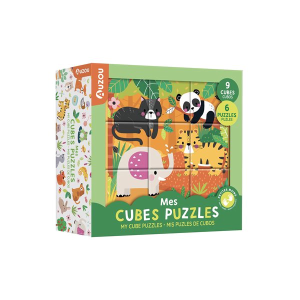 Mes cubes puzzles : 9 cubes, 6 puzzles