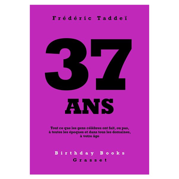 37 ans : tout ce que les gens célèbres ont fait, ou pas, à toutes les époques et dans tous les domaines, à votre âge