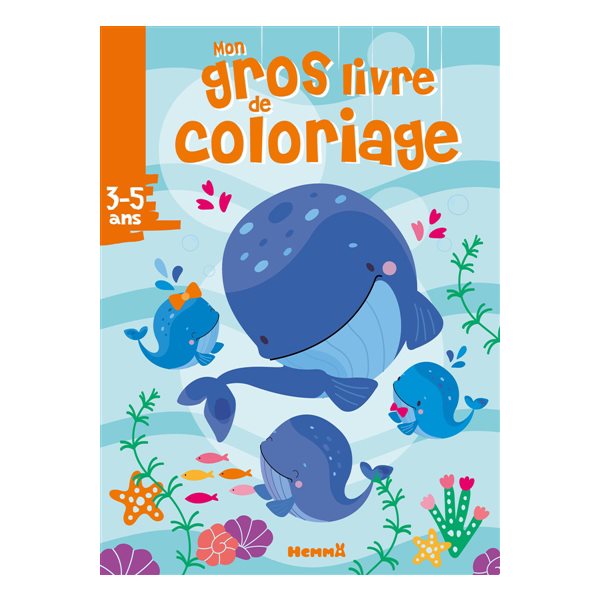 Mon gros livre de coloriage (Baleines)